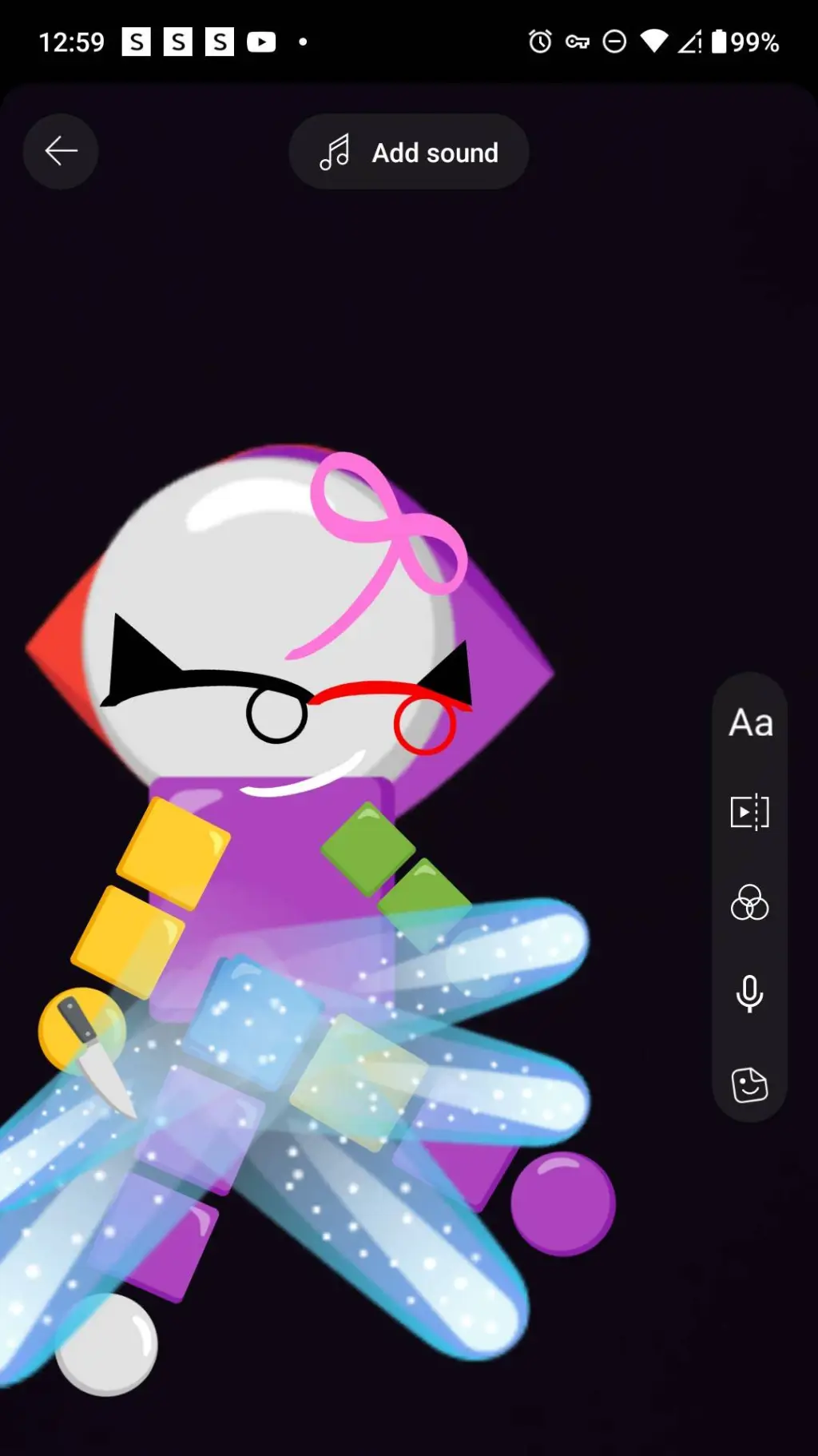 ai character: Rock yo Body background