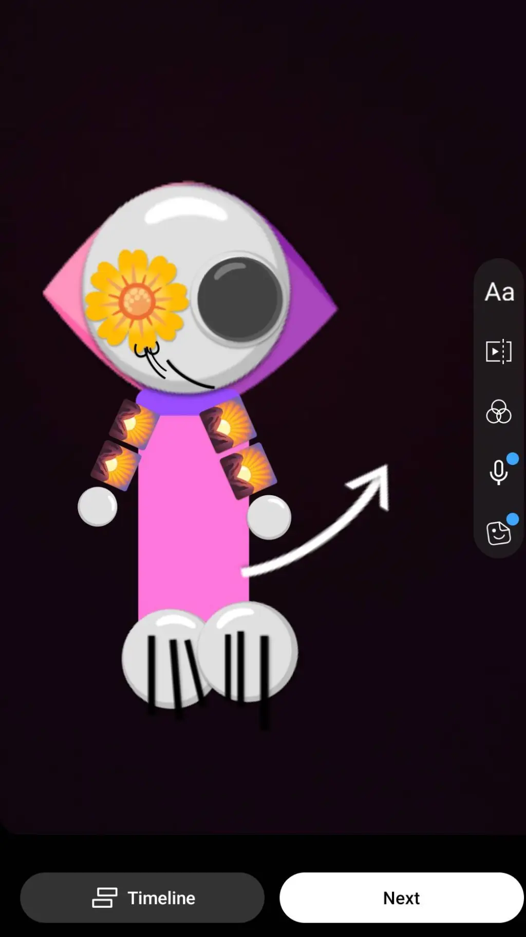 ai character: Grow a Garden background