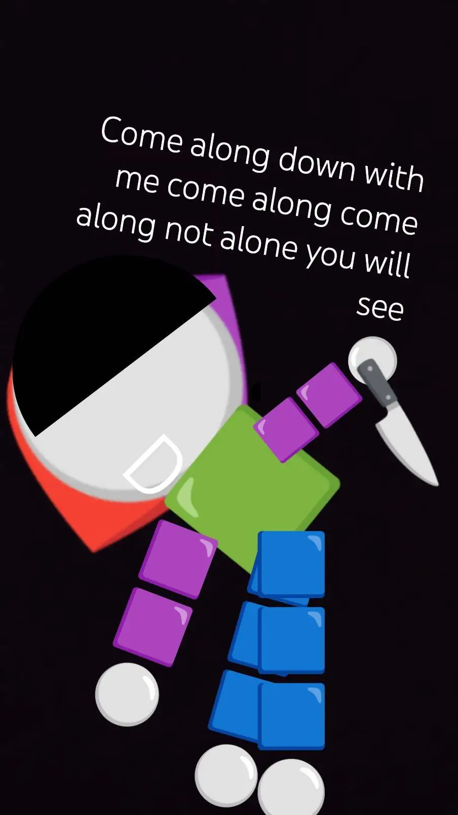 ai character: come along down wi background