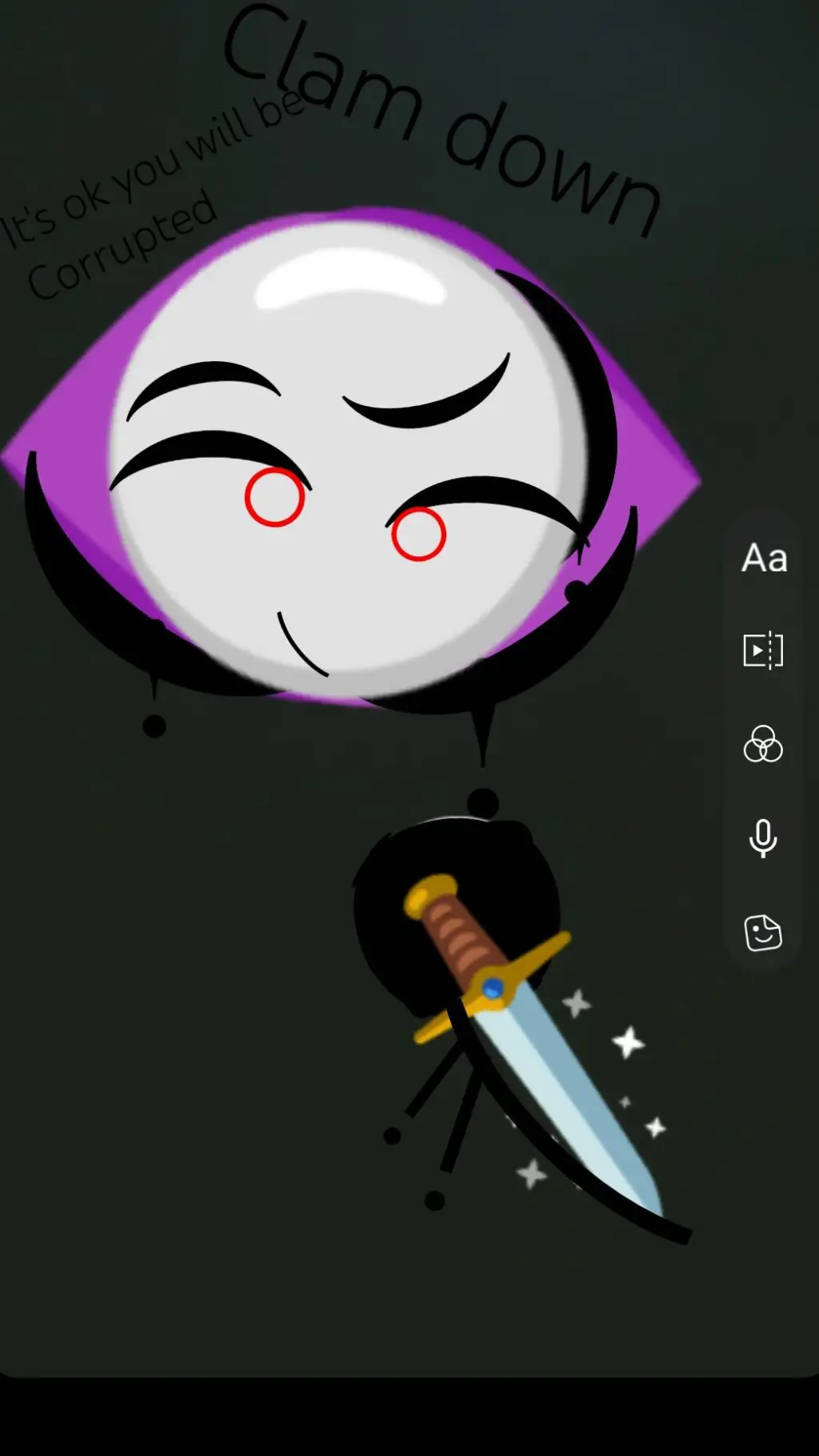 ai character: corrupted finn background