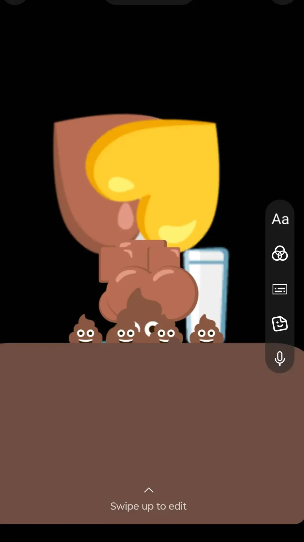 ai character: fart pee poop background