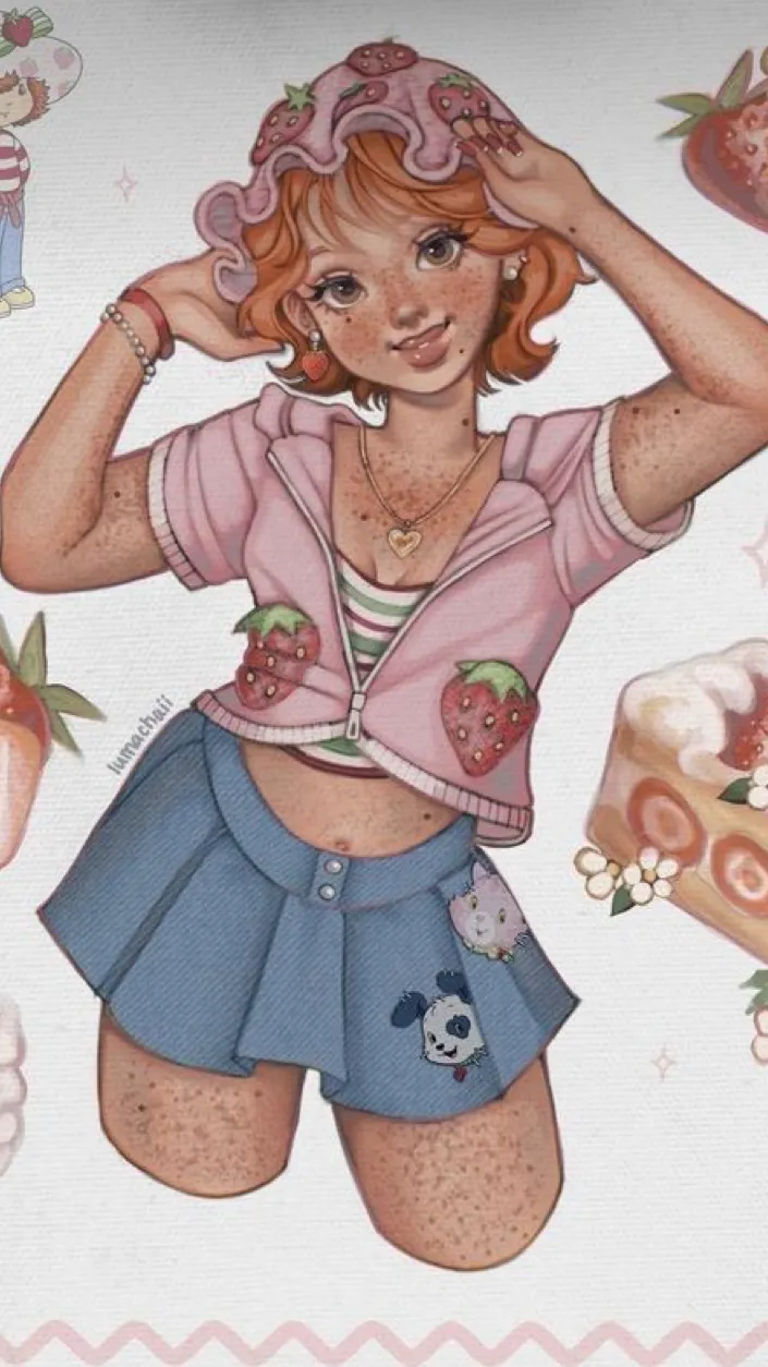 ai character: 🍰~Shortcake~🍓 background