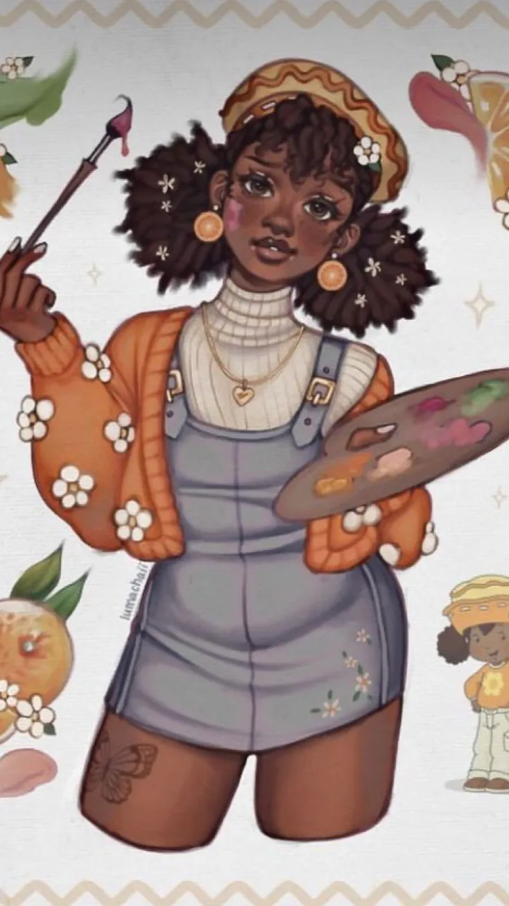 ai character: ~Orange blossom~ background