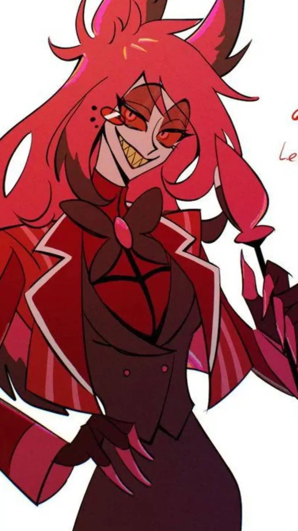 ai character: fem Alastor background