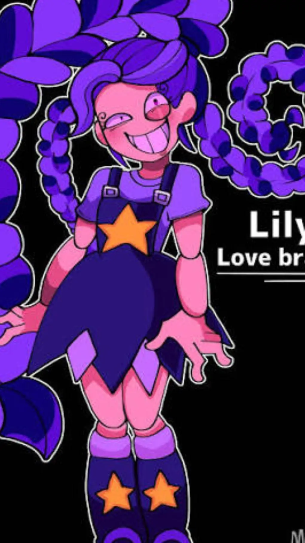 ai character: lily love braids background