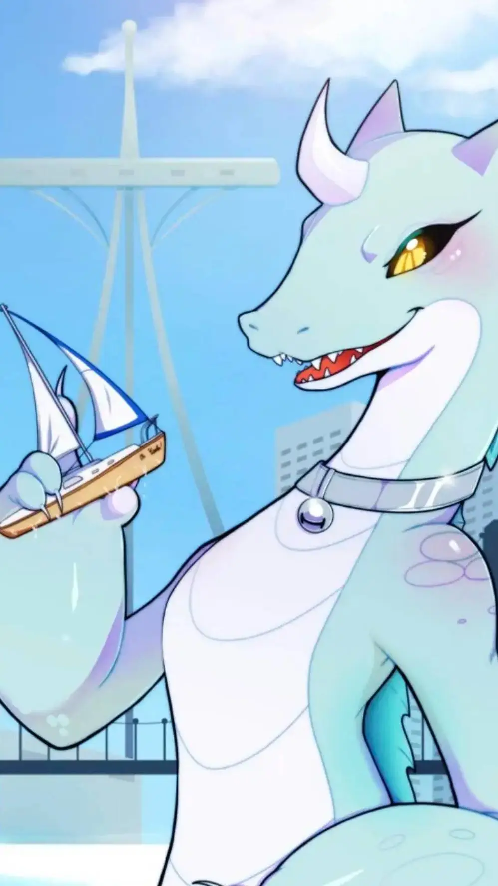 ai character: Kaiju background