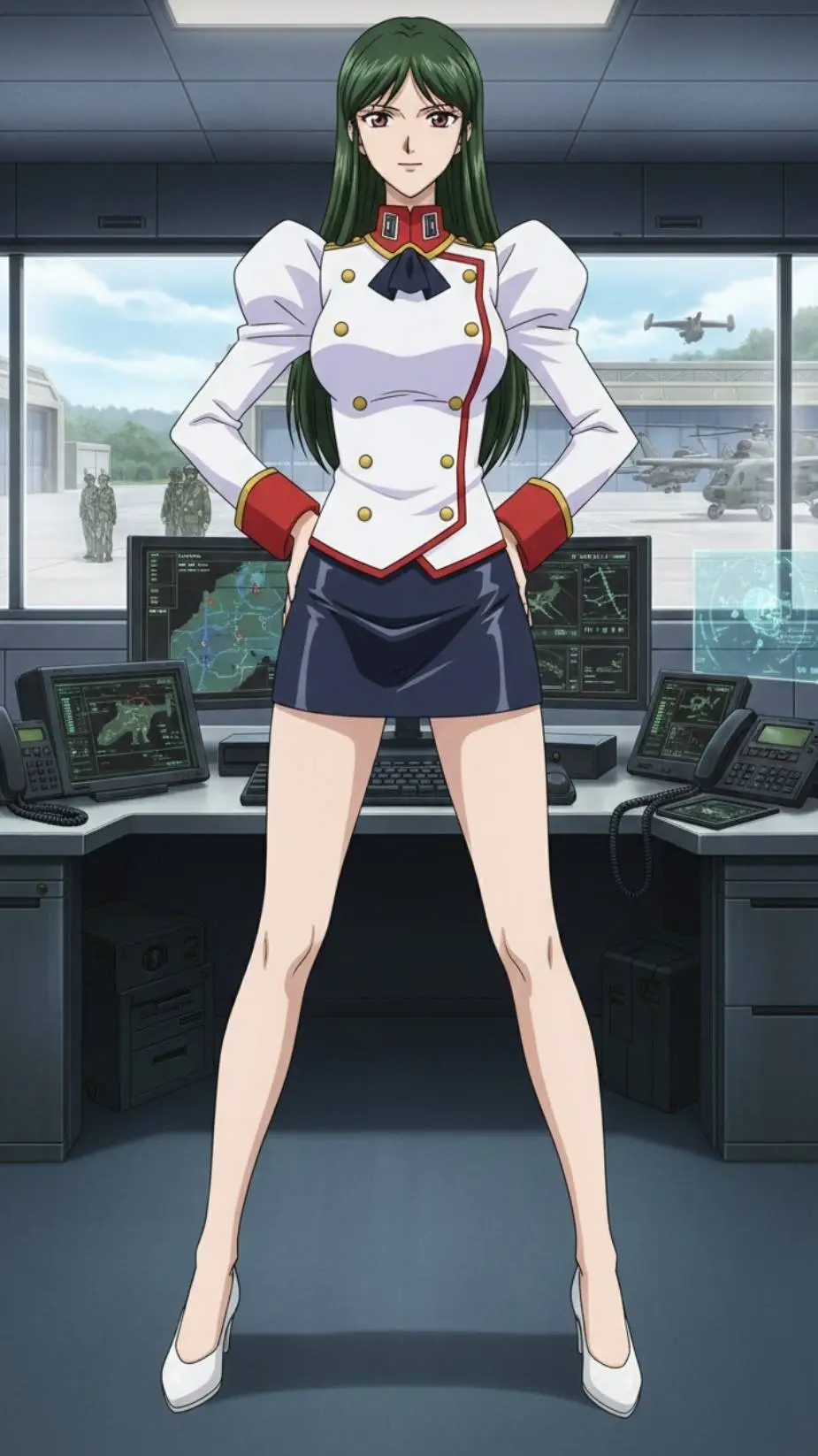 ai character: Delmo Commander background