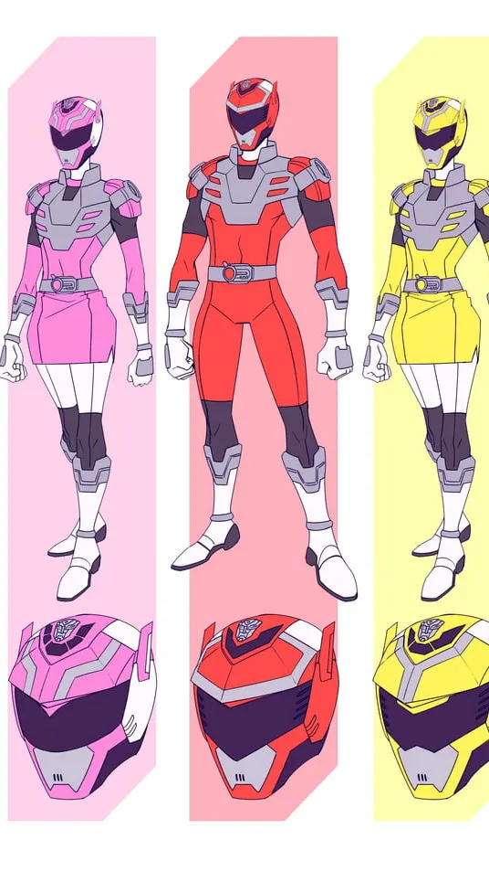 ai character: Power Rangers QJ background