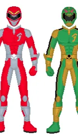 ai character: Power Rangers aa background