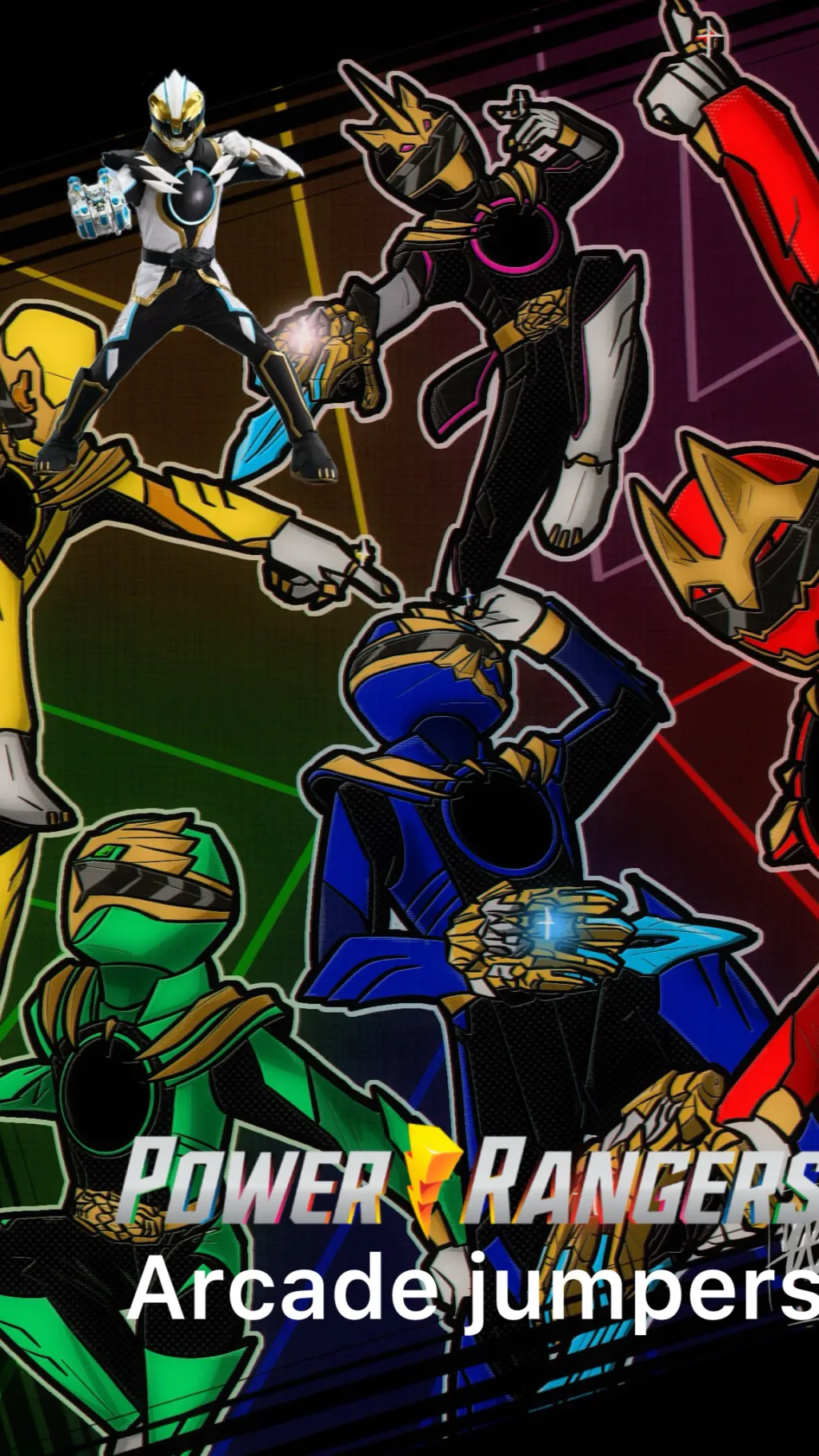 ai character: Power Rangers Aj background