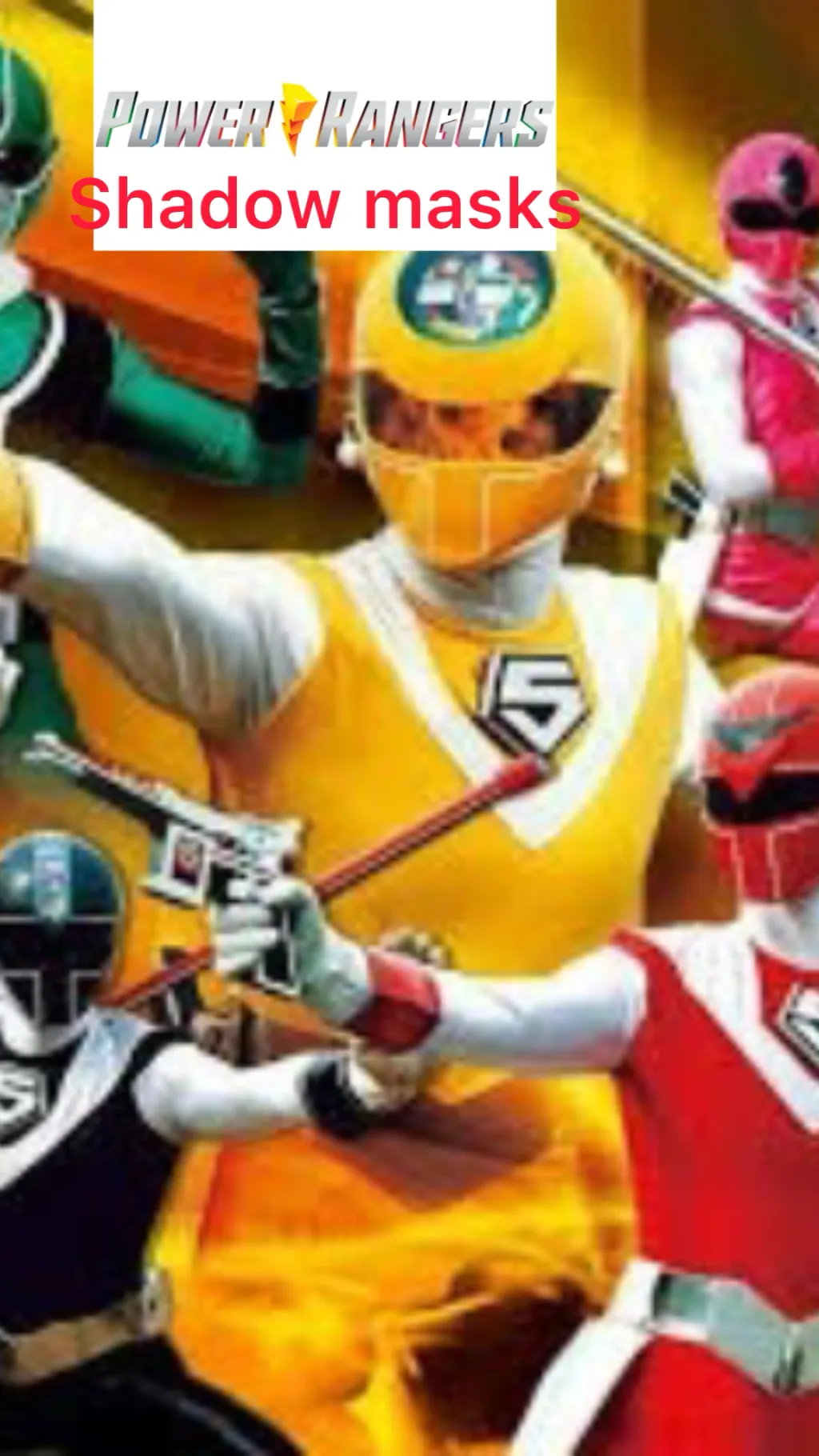 ai character: Power Rangers sm background