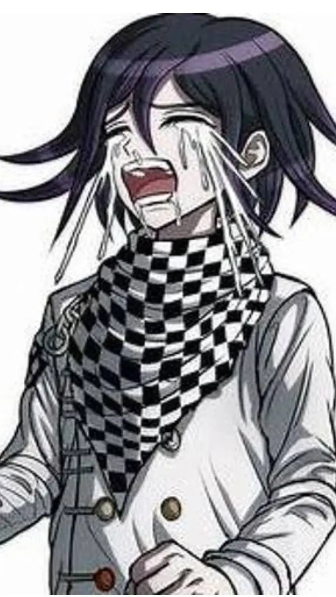 ai character: crying kokichi background