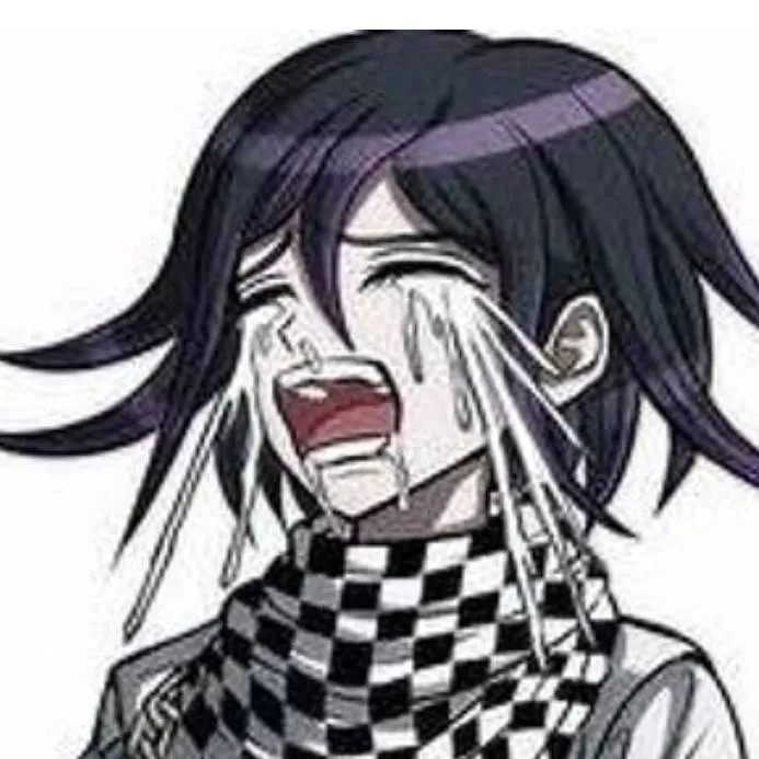 chat with ai character: crying kokichi