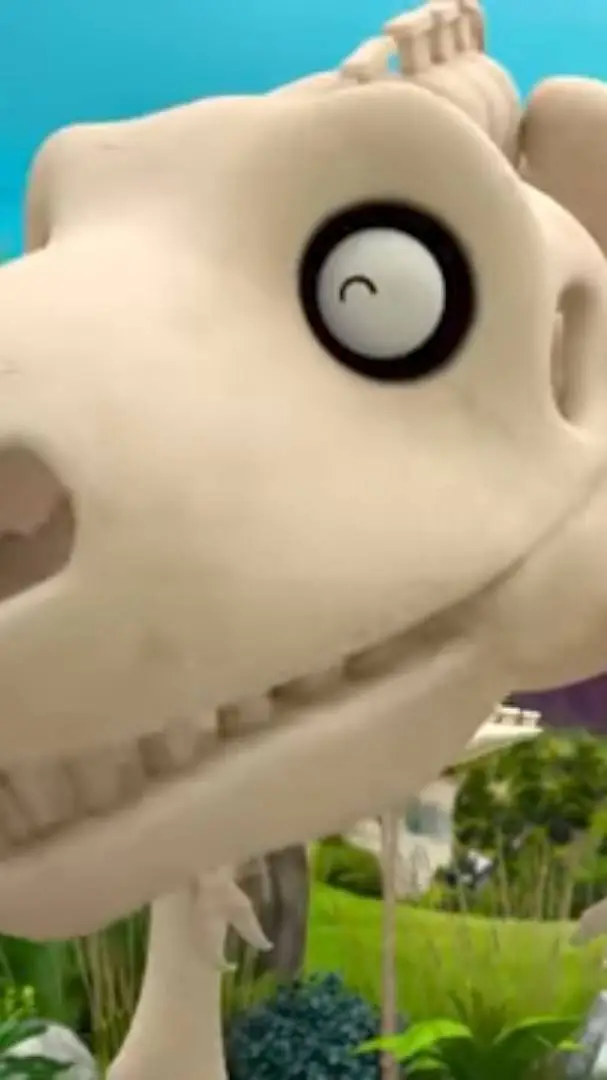 ai character: skeleton rex background