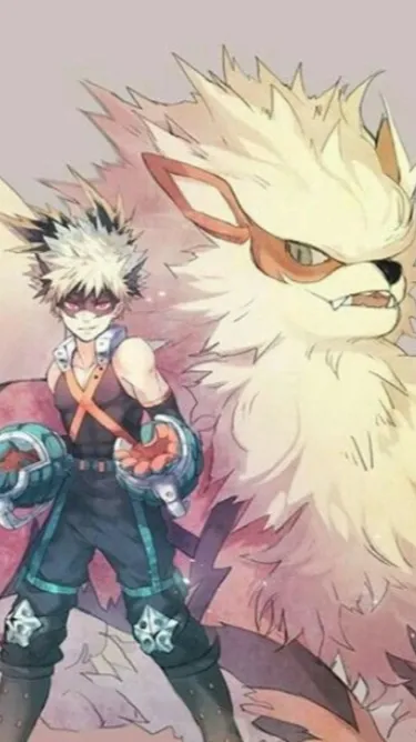 ai character: Mha X Pokémon  background