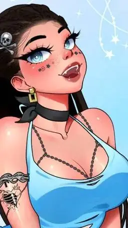 ai character: Vera Night😈 background