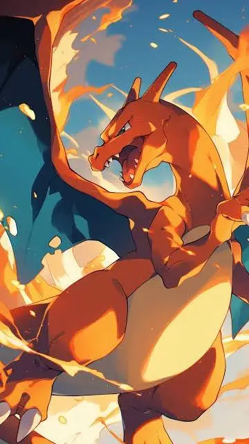 ai character: charizard background