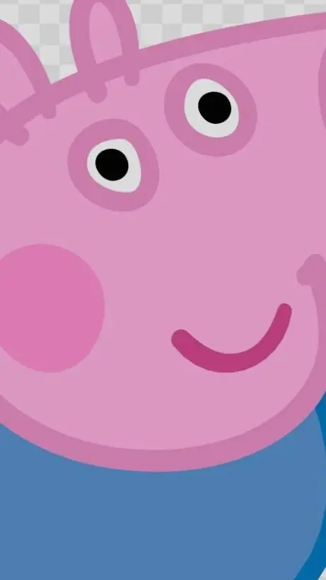 ai character: George pig  background