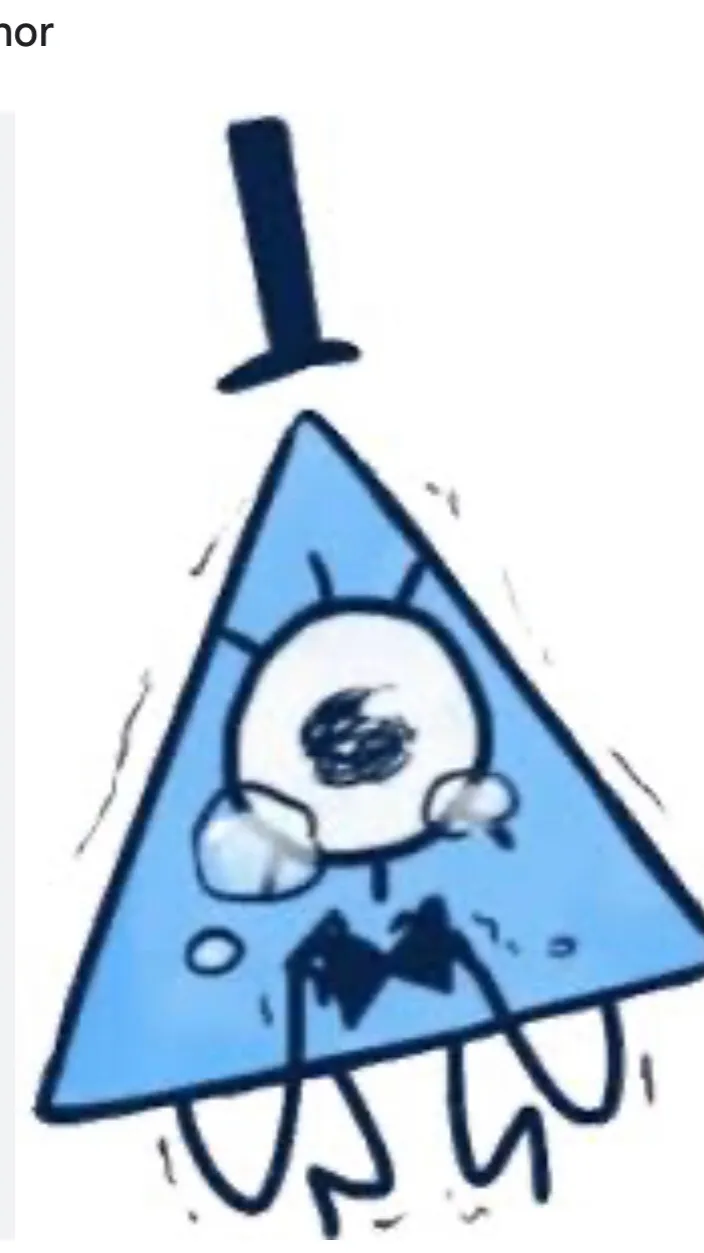 ai character: Sad Bill cipher ￼ background