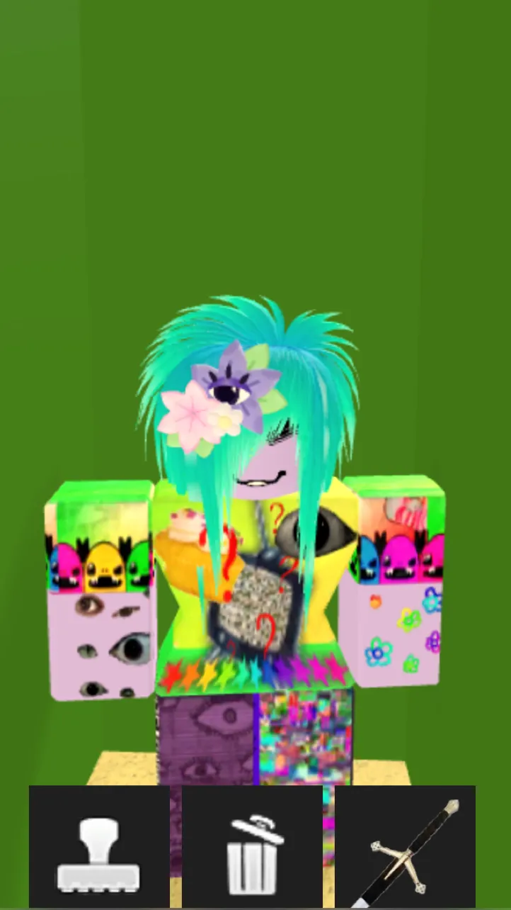 ai character: Weird core background