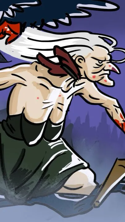 ai character: Baba Yaga  background