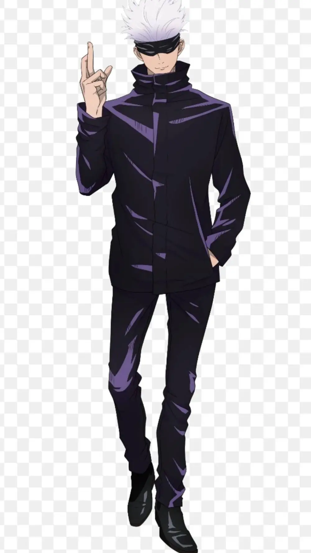 ai character: super senior gojo background