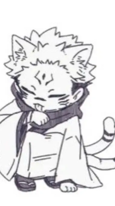 ai character: cat sukuna~ background