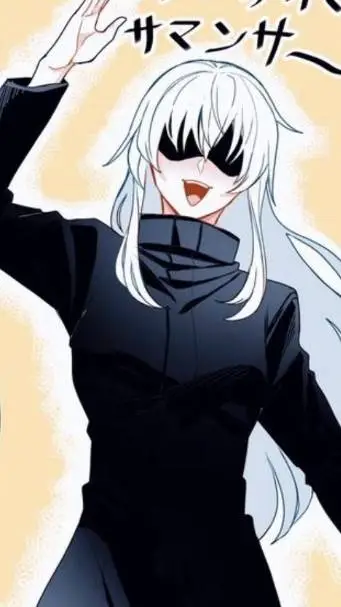 ai character: female Satoru gojo background