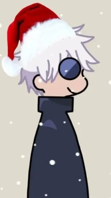 ai character: XMAS GOJO SATORU background