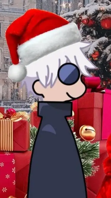 ai character: Christmas GOJO~~ background