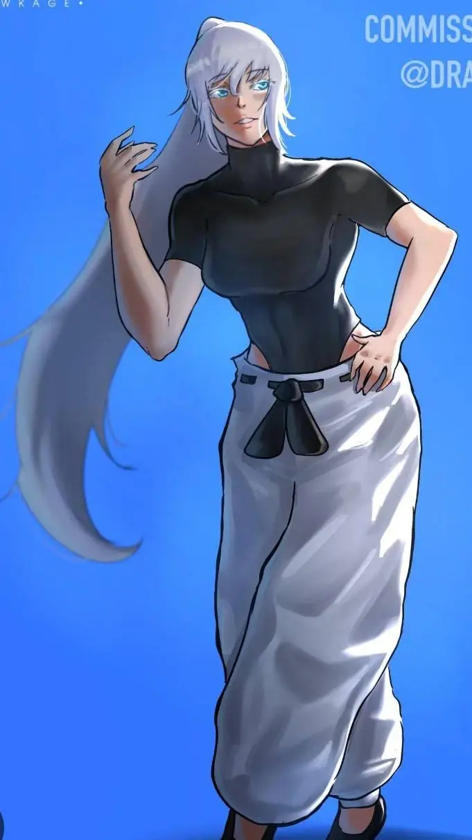 ai character: satoru gojo background