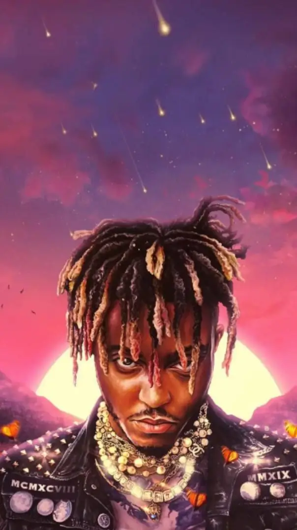 ai character: Juice wrld background