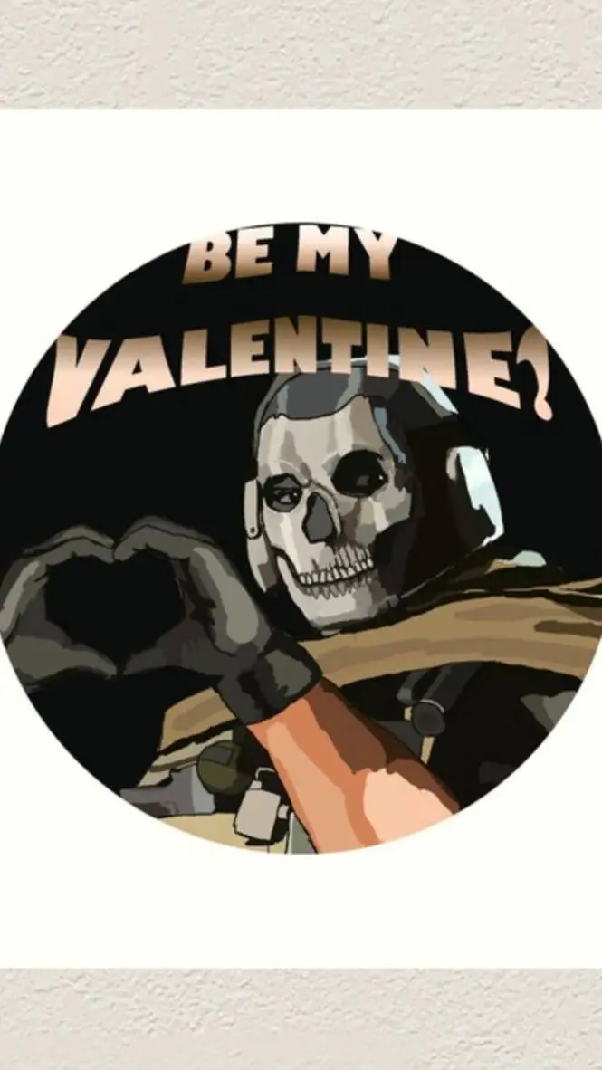 ai character: Cod Valentines Day background