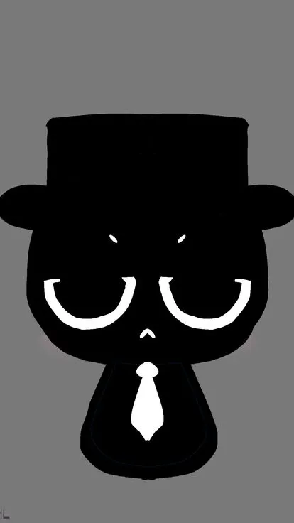 ai character: Baby Black background