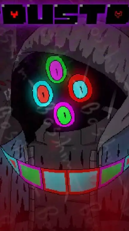 ai character: dust void sans background