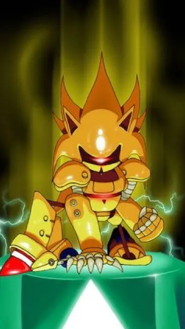ai character: Mecha sonic background