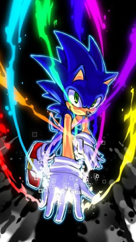 ai character: Sonic(colours) background