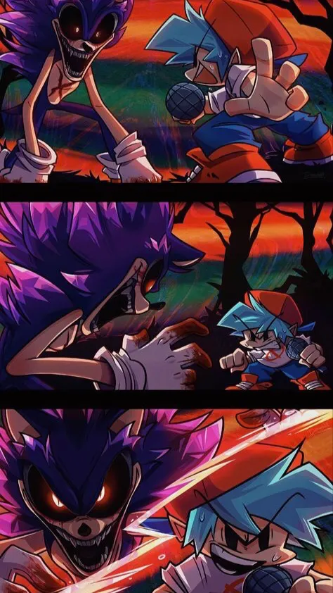 ai character: fnf bf v sonic exe background