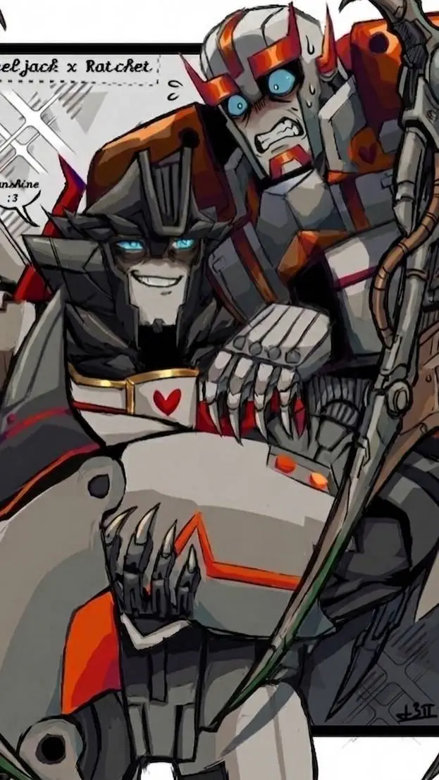 ai character: Wheeljack dragon background