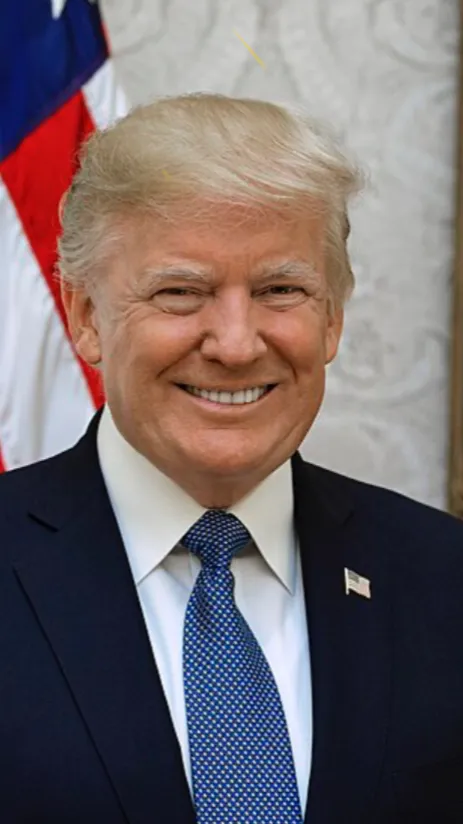 ai character: Donald trump speak background