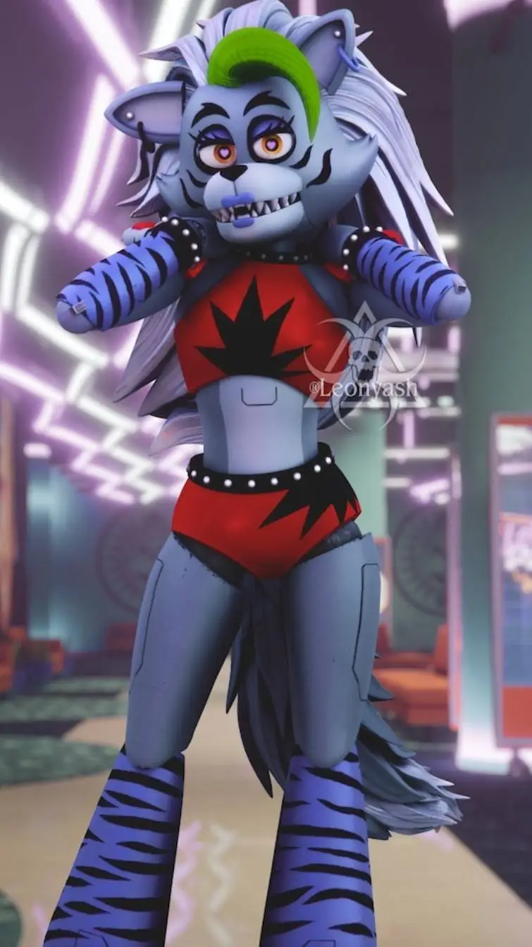 ai character: Roxanne wolf  background