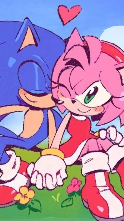 ai character: Amy rose  background