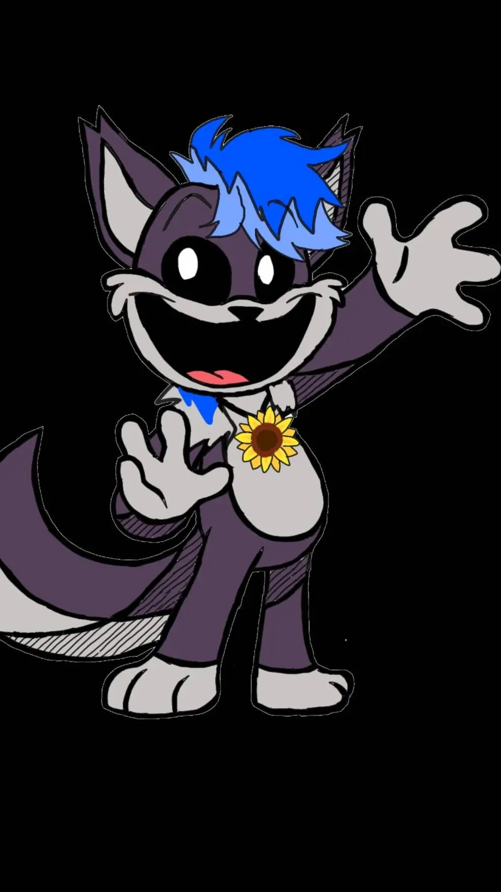 ai character: Funwolf  background