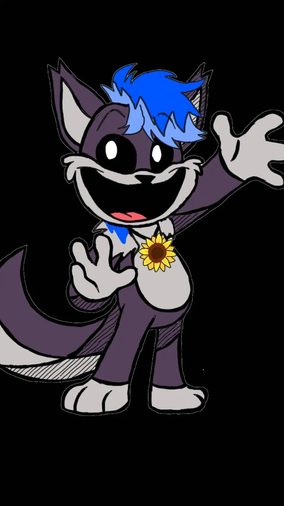 ai character: smiling critters  background