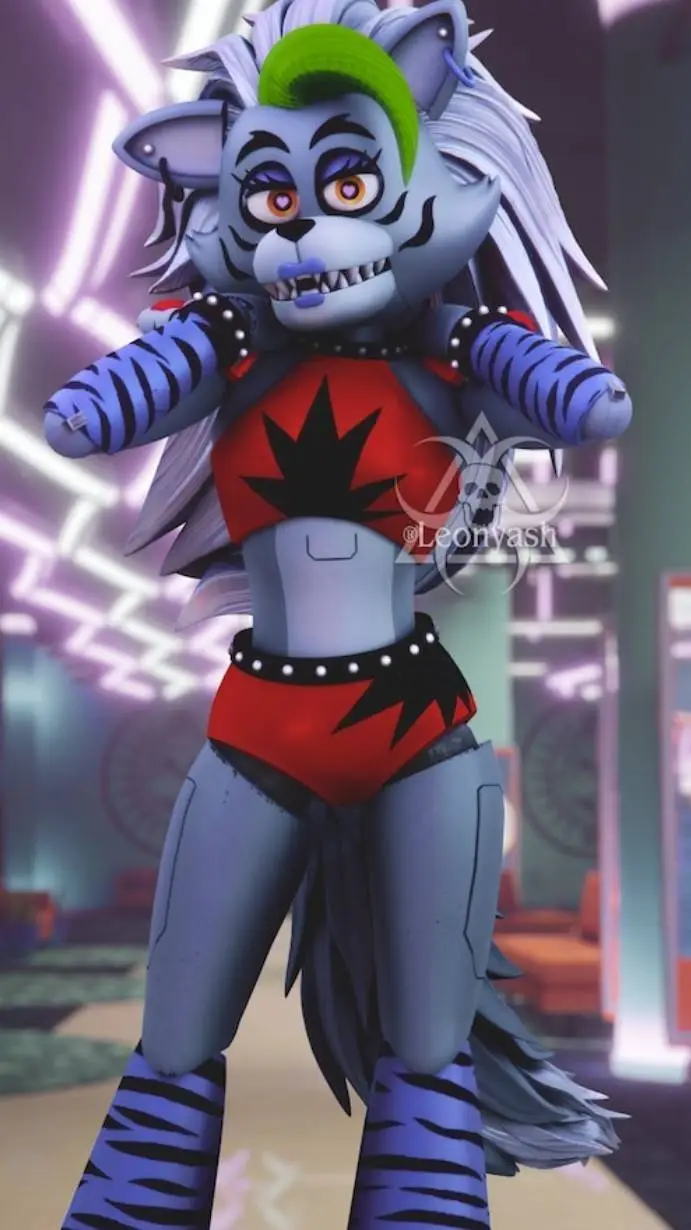 ai character: Roxanne wolf  background