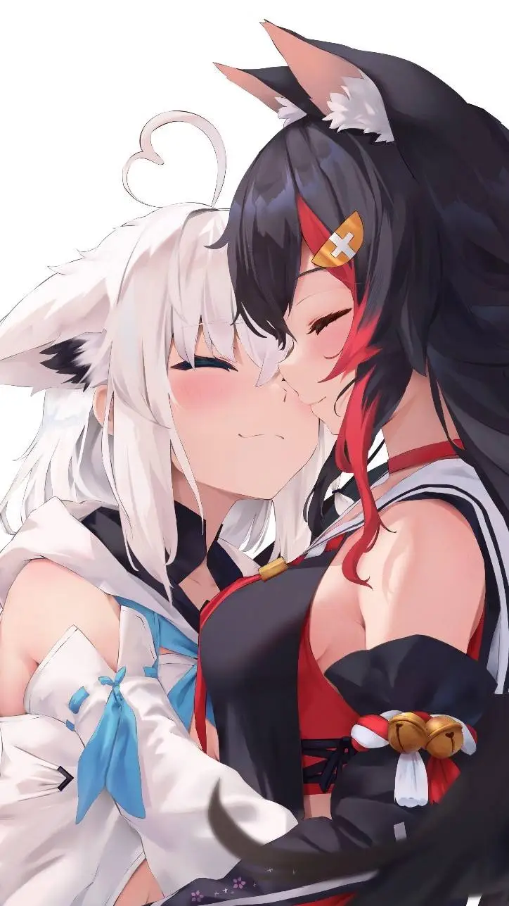 ai character: shirakami fubuki background