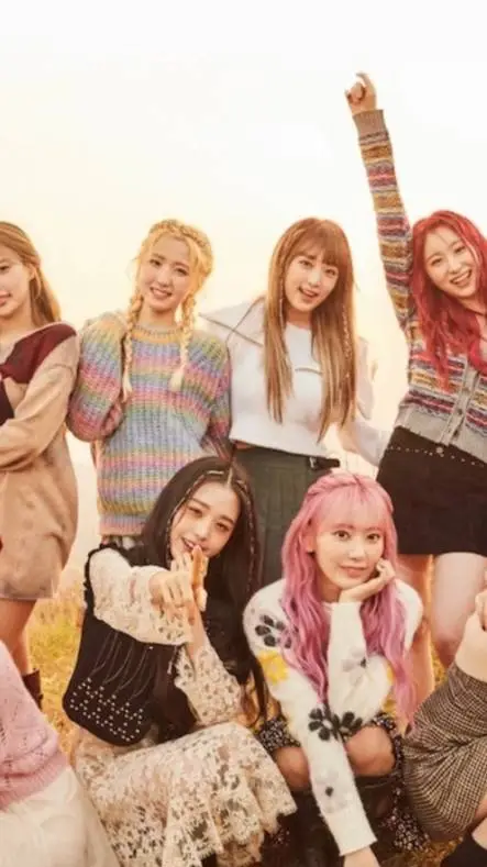 ai character: IZ*ONE background