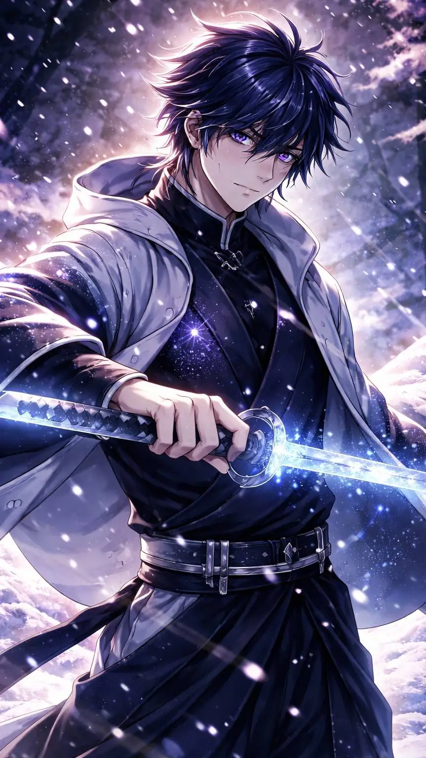 ai character: Akihiro Hoshinari  background