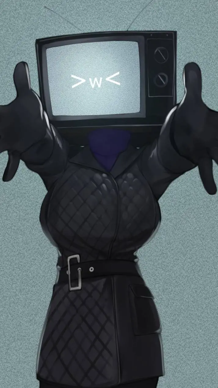 ai character: tv woman  background