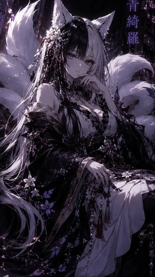 ai character: Aokira Kibutsuji  background